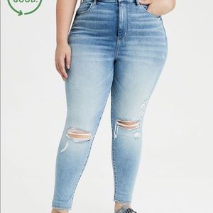 American Eagle highest rise curvy jeans